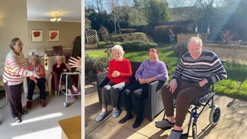 Stafford care home Residents take part in a day of activities